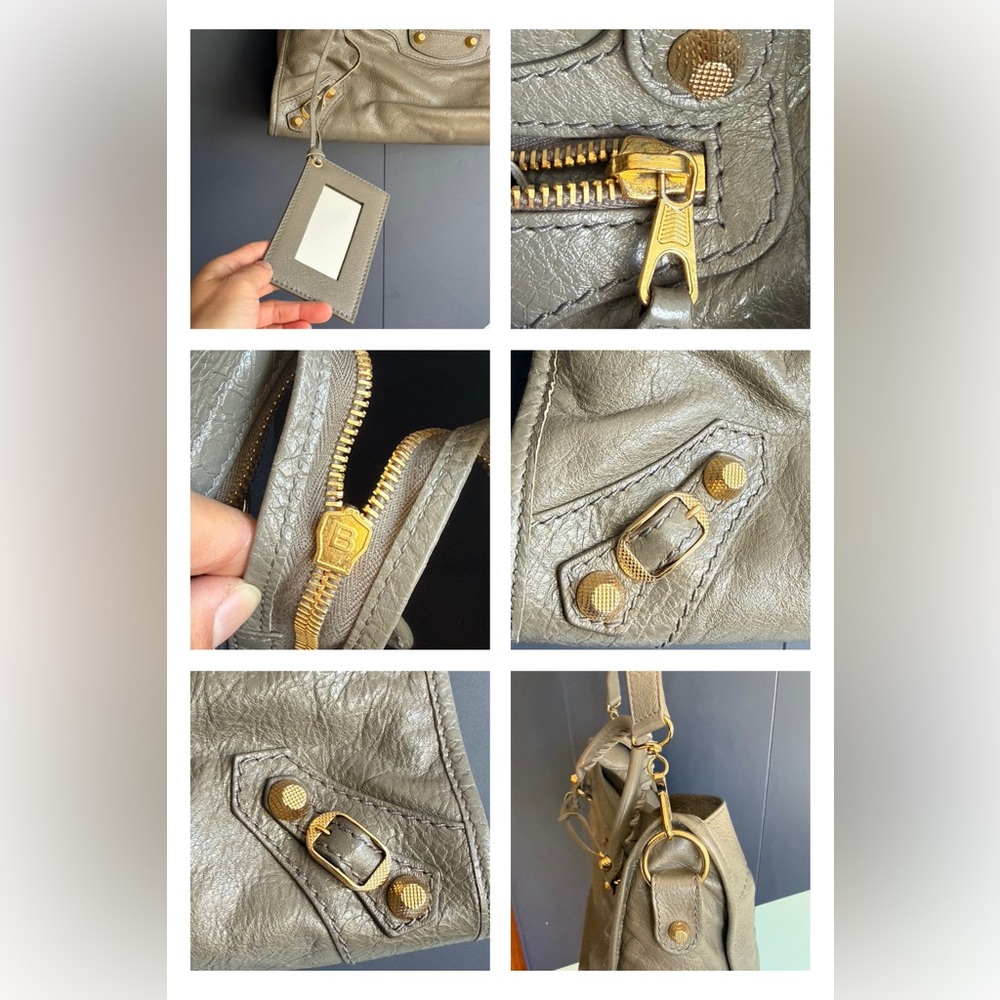 Balenciaga Giant 12 City Bag, Beige Liege Lambskin w/ Gold Hardware, EUC - Picture 13 of 16